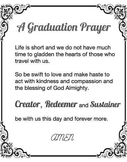 Beautiful Graduation Prayers - Prayer to Bless New Graduates
